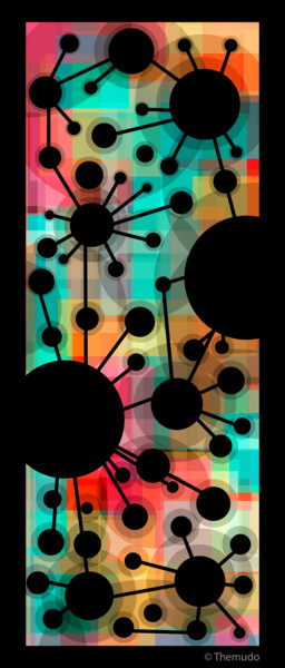 Arts numériques intitulée "Particles" par Paulo Themudo, Œuvre d'art originale, Peinture numérique