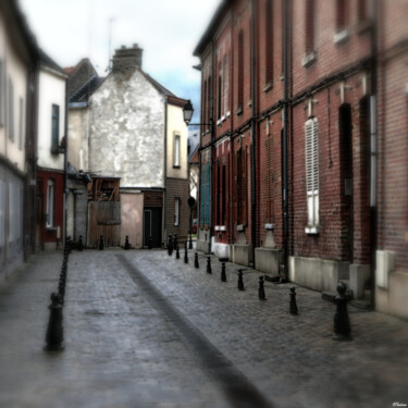 Photography titled "Pavés d'Amiens" by Paulous, Original Artwork, Digital Photography Mounted on Other rigid panel