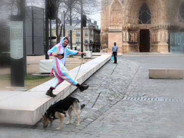 Fotografia intitolato "La pitre, Reims..." da Paulous, Opera d'arte originale, Fotografia digitale
