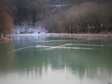 Photography titled "Féerie de l'hiver" by Paulous, Original Artwork, Digital Photography Mounted on Other rigid panel