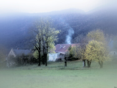 Photography titled "Isère en Novembre" by Paulous, Original Artwork, Digital Photography Mounted on Other rigid panel