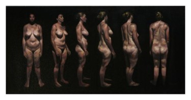 Painting titled "Figs 1-6" by Paul Painting, Original Artwork, Oil