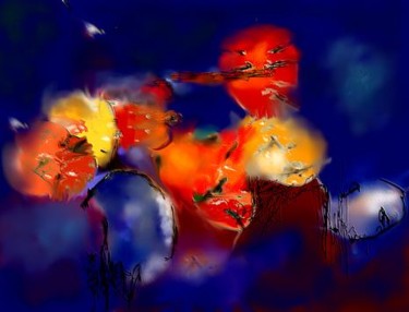 Digital Arts titled "Lanternes chinoises" by Paul Surdulescu, Original Artwork