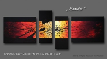 Peinture intitulée "SUNRISE" par Acryliks, Œuvre d'art originale, Huile