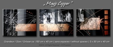 Painting titled "MAGIC COPPER" by Acryliks, Original Artwork, Oil