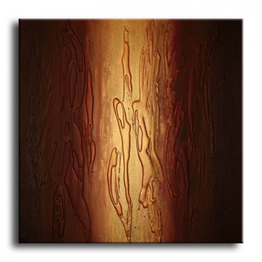 Malerei mit dem Titel "GOLDEN RAIN" von Acryliks, Original-Kunstwerk, Öl