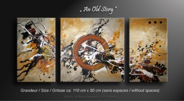 Painting titled "AN OLD STORY" by Acryliks, Original Artwork, Oil
