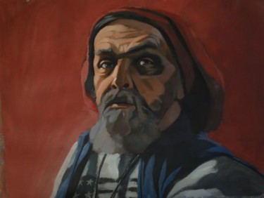 Painting titled "Peter is red" by Paulus Hoffman, Original Artwork