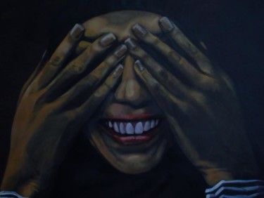 Картина под названием "darkness" - Paulus Hoffman, Подлинное произведение искусства, Другой