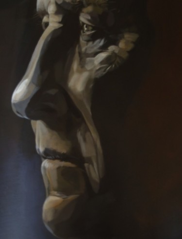 Картина под названием "Anthony Hopkins" - Paulus Hoffman, Подлинное произведение искусства, Масло