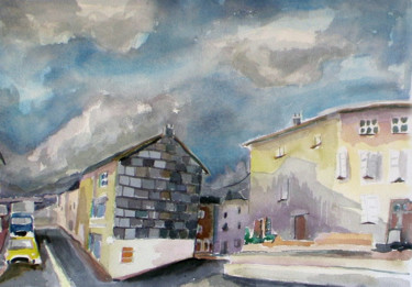 Peinture intitulée "rue-lacaune.jpg" par Paulyvalent (Paul Elie), Œuvre d'art originale