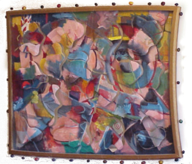 Peinture intitulée "14juillet" par Paulyvalent (Paul Elie), Œuvre d'art originale