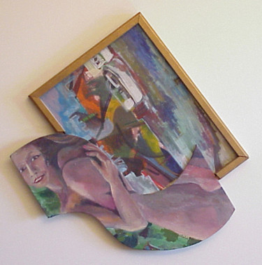 Painting titled "lamour-en-dehors-du…" by Paulyvalent (Paul Elie), Original Artwork