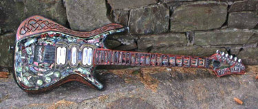 Design intitulée "guitarecarbone.jpg" par Paulyvalent (Paul Elie), Œuvre d'art originale