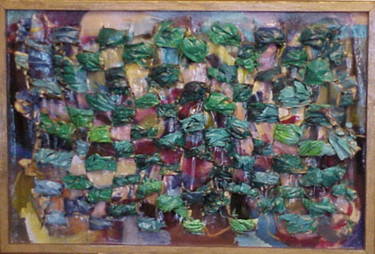 Pintura intitulada "abstraction-forcee" por Paulyvalent (Paul Elie), Obras de arte originais