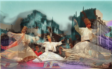 Peinture intitulée "danse-de-la-religio…" par Paulyvalent (Paul Elie), Œuvre d'art originale