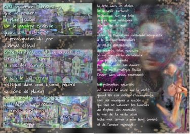 Digital Arts titled "double page-chanson" by Paulyvalent (Paul Elie), Original Artwork