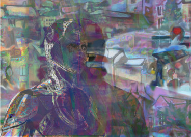 Digital Arts titled "vision-cybernetique" by Paulyvalent (Paul Elie), Original Artwork