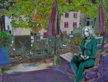 Digitale Kunst mit dem Titel "assise-terrasse" von Paulyvalent (Paul Elie), Original-Kunstwerk