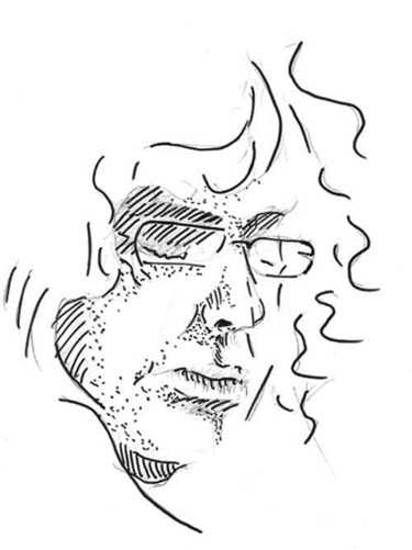 Disegno intitolato "portrait5" da Paulyvalent (Paul Elie), Opera d'arte originale