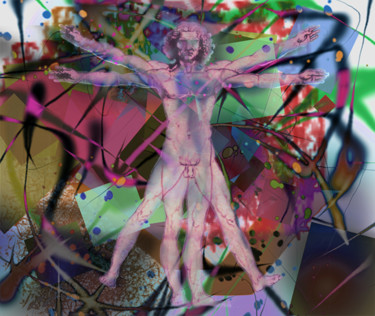 Digitale Kunst mit dem Titel "leonard" von Paulyvalent (Paul Elie), Original-Kunstwerk