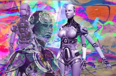Digital Arts titled "cyborg3.png" by Paulyvalent (Paul Elie), Original Artwork