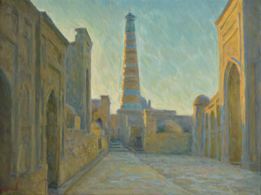 Schilderij getiteld "Khiva" door Pavel Dunaev, Origineel Kunstwerk, Olie