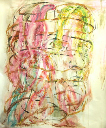 Malerei mit dem Titel "Портрет 3.23" von Pavel Durasov, Original-Kunstwerk, Acryl