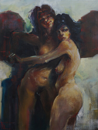 Painting titled "Tango" by Pavel Filin, Original Artwork, Oil
