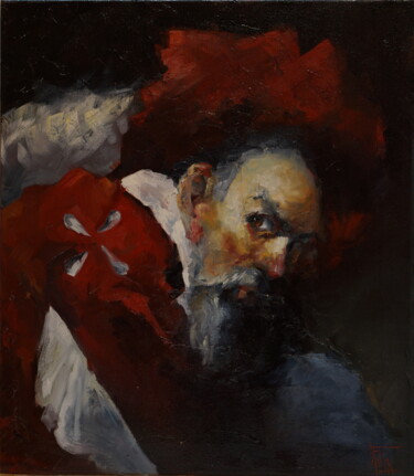 Painting titled "Unterricht alter Me…" by Pavel Filin, Original Artwork, Oil
