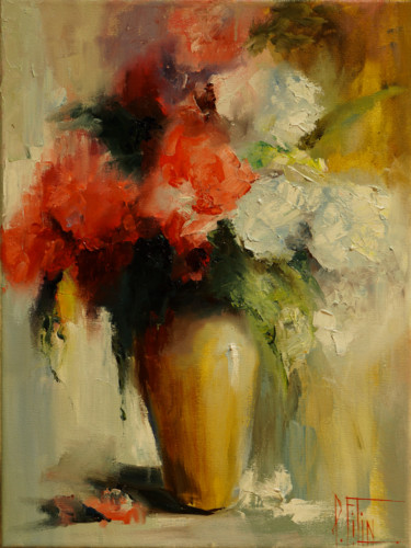 Painting titled "summer bouquet" by Pavel Filin, Original Artwork, Oil