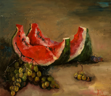 Pittura intitolato "berry" da Pavel Filin, Opera d'arte originale, Olio