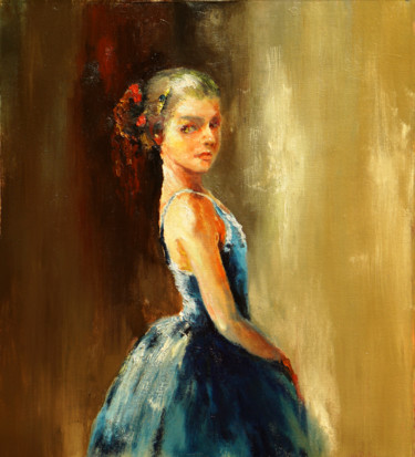 Painting titled "ballet9" by Pavel Filin, Original Artwork, Oil