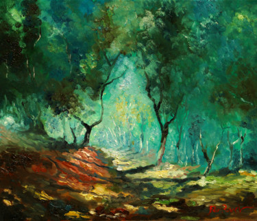 Картина под названием "Monet" - Pavel Filin, Подлинное произведение искусства, Масло Установлен на Деревянная рама для носил…