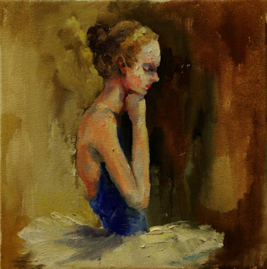 Painting titled "etude" by Pavel Filin, Original Artwork, Oil