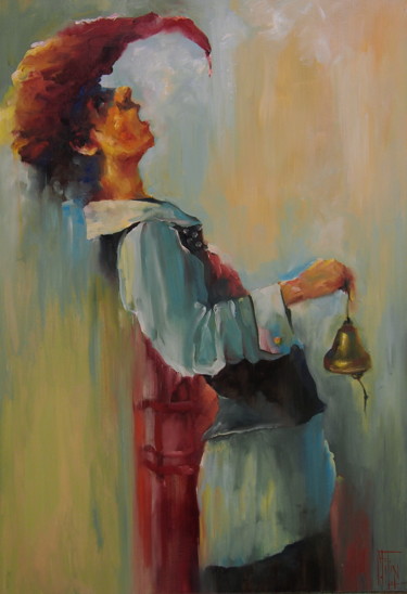 Painting titled "TING" by Pavel Filin, Original Artwork, Oil