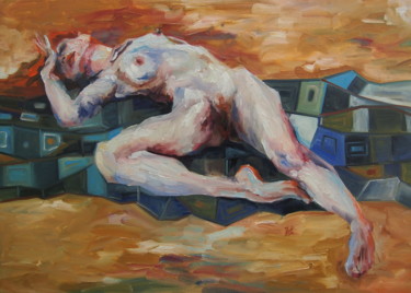 Painting titled "SWEET DREAM" by Pavel Filin, Original Artwork, Oil