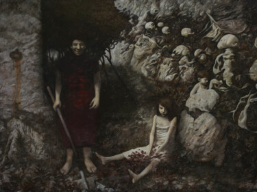 Pintura intitulada "Renegades" por Pavel Guliaev, Obras de arte originais, Óleo