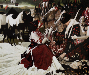 Pittura intitolato "Subdual" da Pavel Guliaev, Opera d'arte originale, Olio