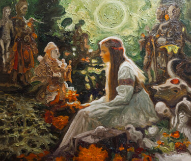 Pittura intitolato "Eclipse" da Pavel Guliaev, Opera d'arte originale, Olio