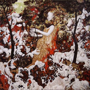 Pittura intitolato "Domination" da Pavel Guliaev, Opera d'arte originale, Olio