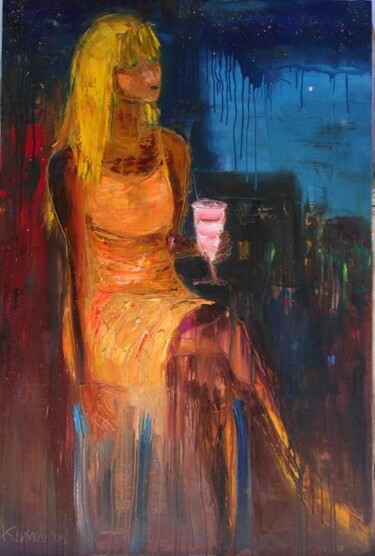 Painting titled "cocktail" by Pavel Klimov, Original Artwork, Oil