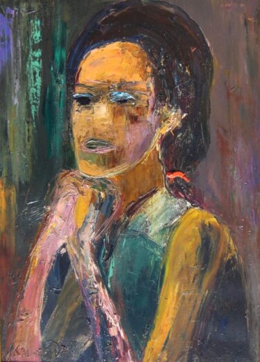Painting titled "portrait" by Pavel Klimov, Original Artwork, Oil