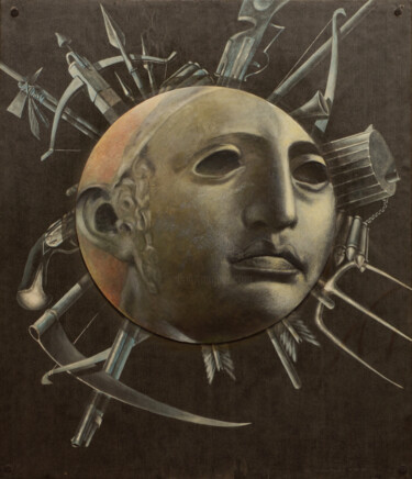 Pittura intitolato "Mars" da Pavel Korzukhin, Opera d'arte originale, Acrilico