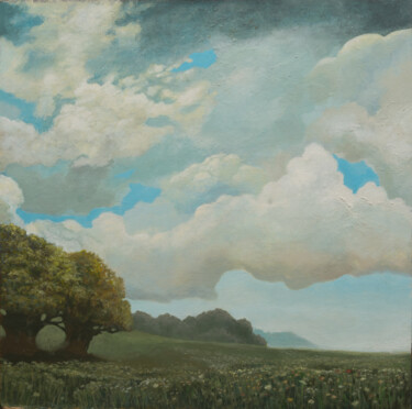 Pintura intitulada "The Sunny Wind from…" por Pavel Korzukhin, Obras de arte originais, Acrílico