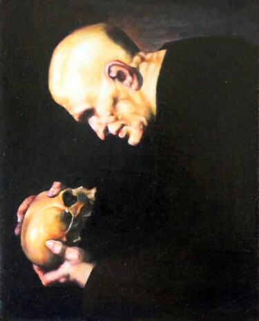 Malerei mit dem Titel "Hose De Ribera "Man…" von Pavel Krasheninin, Original-Kunstwerk, Öl