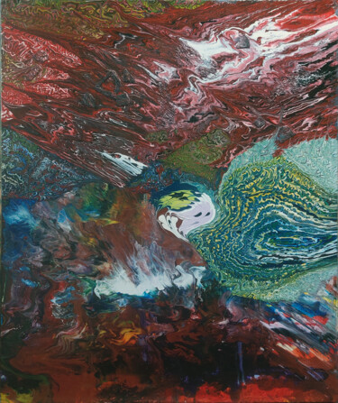 Painting titled "The bird" by Pavel Krasheninin, Original Artwork, Tempera