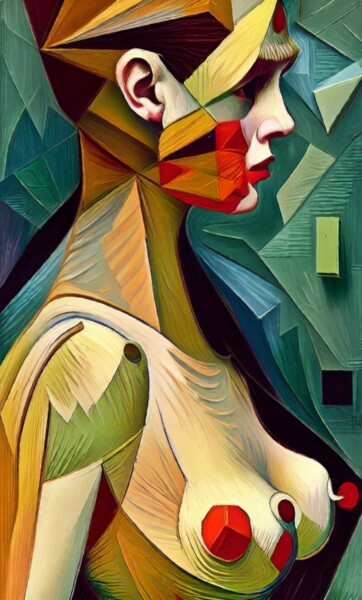 Malerei mit dem Titel "confusion" von Pavel Kubelskyi, Original-Kunstwerk, Acryl