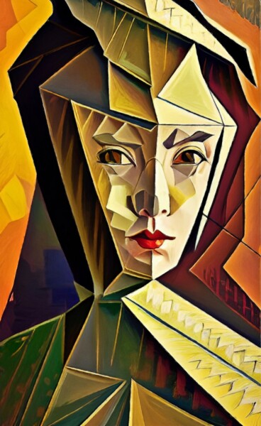 Malerei mit dem Titel "mistrust" von Pavel Kubelskyi, Original-Kunstwerk, Acryl