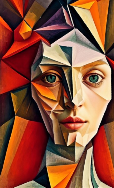 Malerei mit dem Titel "satisfied" von Pavel Kubelskyi, Original-Kunstwerk, Acryl